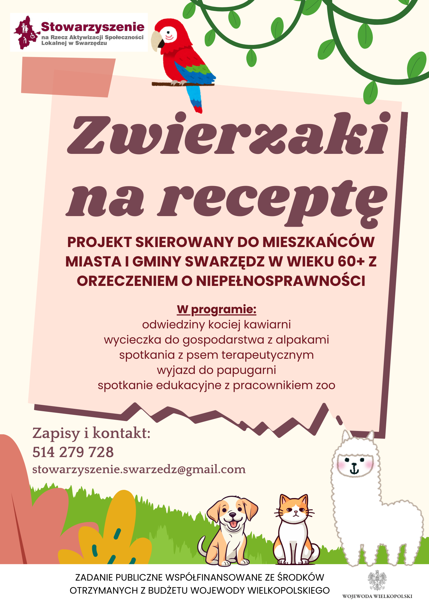 plakat zwierzaki na receptę